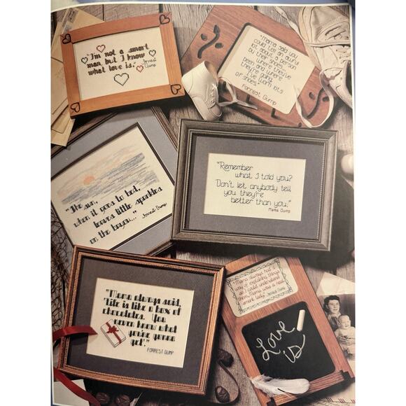 Vintage Leisure Arts Forrest Gump Primitive Cross Stitch Patterns 2684 - Picture 4 of 8